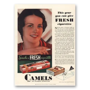 1931 Camel Cigarettes Print Ad | Fresh Cigarettes