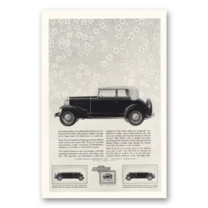 1931 Chevrolet Landau Phaeton Print Ad | Fully Convertible