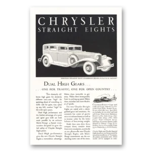 1931 Chrysler Eight Print Ad | Spectacular