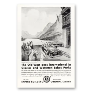1931 Great Northern Railway Print Ad | Empire Builder