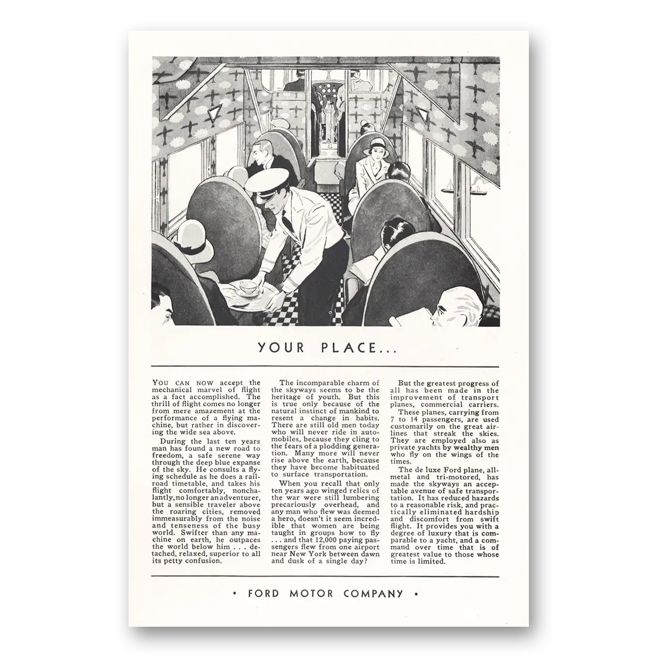 1931 Ford Aviation Print Ad | Mechanical Marvel