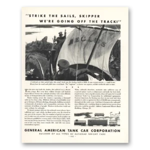 1931 General American Tank Car Print Ad | Strike Sails