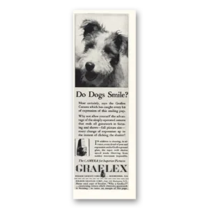 1931 Graflex Cameras Print Ad | Do Dogs Smile