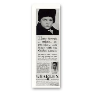 1931 Graflex Cameras Print Ad | Artistic Expressive