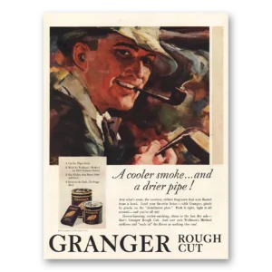1931 Granger Pipe Tobacco Print Ad | Drier Pipe