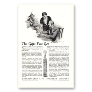 1931 Metropolitan Life Insurance Print Ad | Gifts You Get