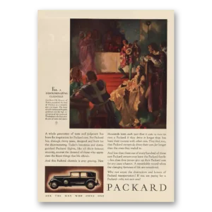 1931 Packard Print Ad | Discriminating Clientele