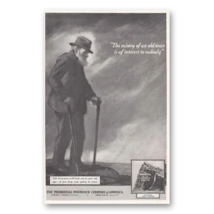 1931 Prudential Insurance Print Ad | Misery