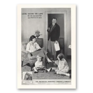 1931 Prudential Insurance Print Ad | You Lapse