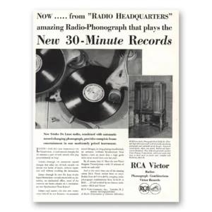 1931 RCA Victor Records Print Ad | 30 Minute Records