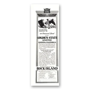 1931 Rock Island Lines Print Ad | Unusual Service