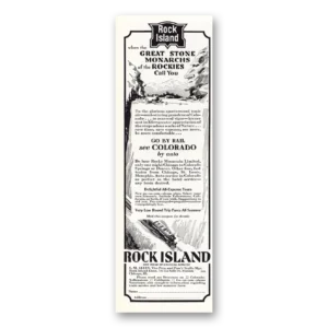 1931 Rock Island Lines Print Ad | Stone Monarchs