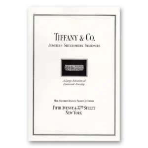 1931 Tiffany & Co Print Ad | Diamond Jewelry