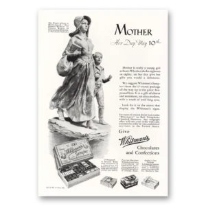 1931 Whitmans Chocolates Print Ad | Mothers Day