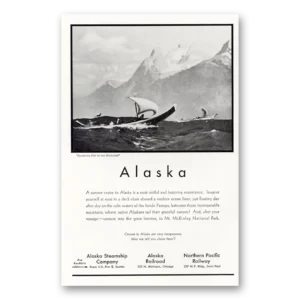 1932 Alaska Print Ad | Potlatch