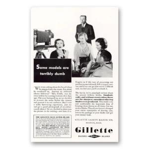 1932 Gillette Razor Blades Print Ad | Terribly Dumb