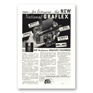 1932 Graflex Cameras Print Ad | National Graflex