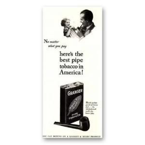 1932 Granger Pipe Tobacco Print Ad | Pipe Tobacco
