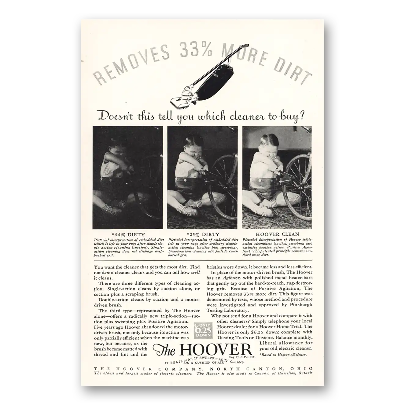 1932 Hoover Vacuum Print Ad | Cleaner Buy
