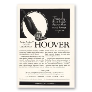 1932 Hoover Vacuum Print Ad | Frankly Its Better