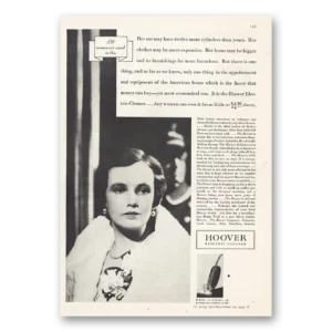 1932 Hoover Vacuum Print Ad | Twelve Cylinders