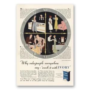 1932 Ivory Flakes Print Ad | Sales People