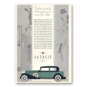 1932 Cadillac LaSalle Print Ad | Eight Drive