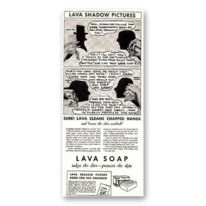 1932 Lava Soap Print Ad | Shadow Pictures