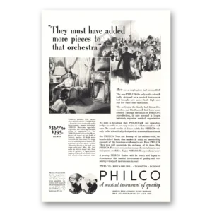 1932 Philco Radio Print Ad | More Pieces