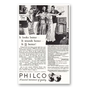 1932 Philco Radio Print Ad | Looks Better