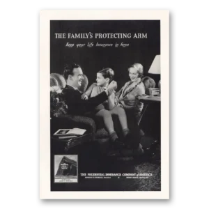 1932 Prudential Insurance Print Ad | Protecting Arm
