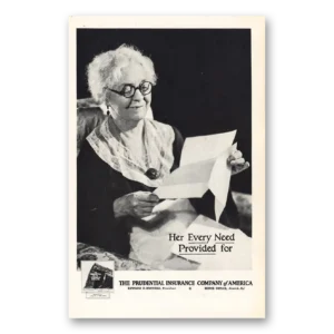 1932 Prudential Insurance Print Ad | Need Provided