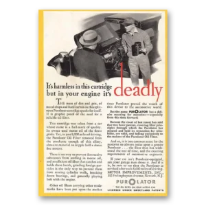 1932 Purolator Print Ad | Oil Filter