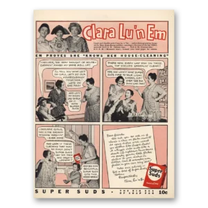 1932 Super Suds Print Ad | Clara Lu N Em