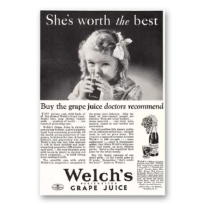 1932 Welch's Grape Juice Print Ad | Worth Best