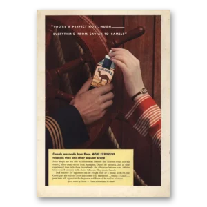 1933 Camel Cigarettes Print Ad | Perfect Host Hugh