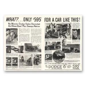 1933 Dodge Print Ad | Show Down