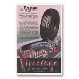 1933 Firestone Tires Print Ad | Century Progress