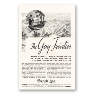 1933 French Line Print Ad | Gay Frontier