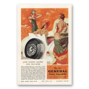 1933 General Tire Print Ad | Dual Balloon