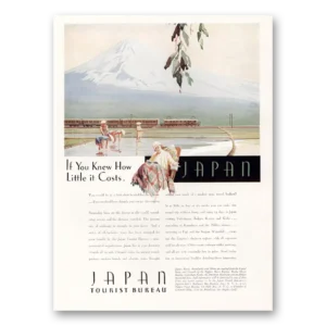 1933 Japan Print Ad | How Little