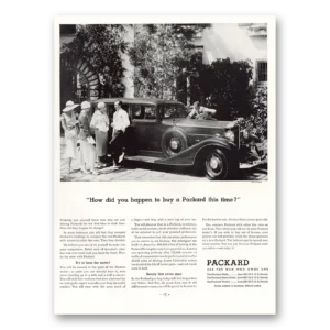 1933 Packard Eight and Twelve Print Ad | Happen Buy