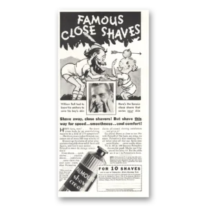 1933 Palmolive Shaving Cream Print Ad | Archery