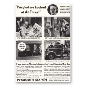 1933 Plymouth Six Print Ad | Edward Trumbull