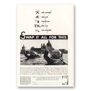 1933 Transatlantic Steamship Lines Print Ad | Swap It