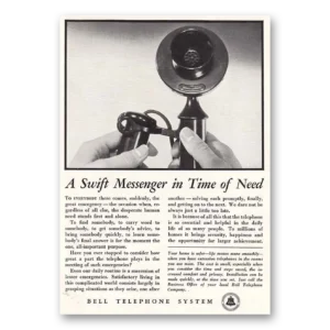 1934 Bell Telephone Print Ad | Messenger