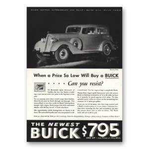 1934 Buick Print Ad | Can You Resist