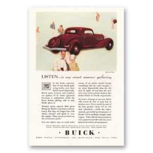 1934 Buick Print Ad | Smart Summer