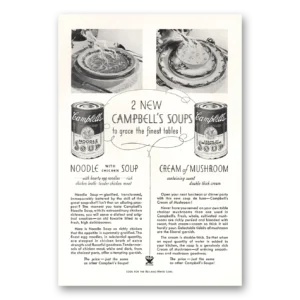 1934 Campbells Soup Print Ad | Cream Mushroom