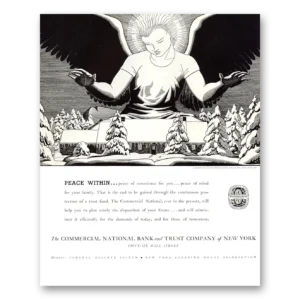 1934 Commercial National Bank Print Ad | Peace Within